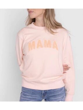 LeLaLo 'MAMA' Crewneck Sweatshirt - Blush Pink